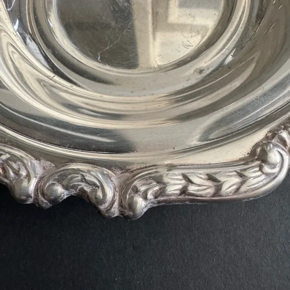 Vintage Sheridan Taunton Silversmiths LTD 8 Inch Candy/Nut Dish Bowl - Picture 5 of 9
